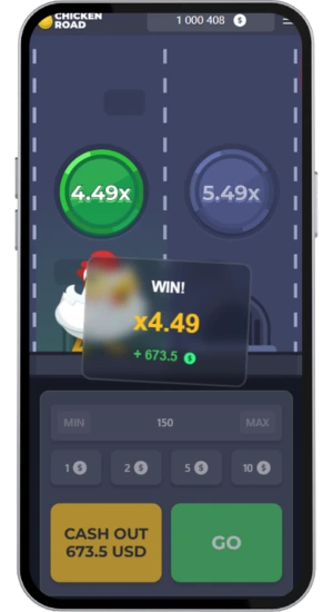 Chicken Road x4.49 win