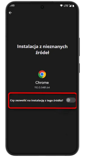 Zezwól na instalację